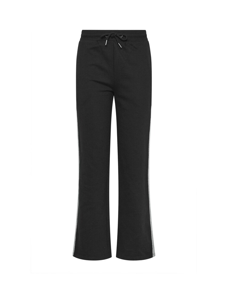Long Tall Sally Black Metallic Stripe Wide Leg Joggers - Image 5 of 5 Long Tall Sally Black Metallic Stripe Wide Leg Joggers - Image 5 of 5