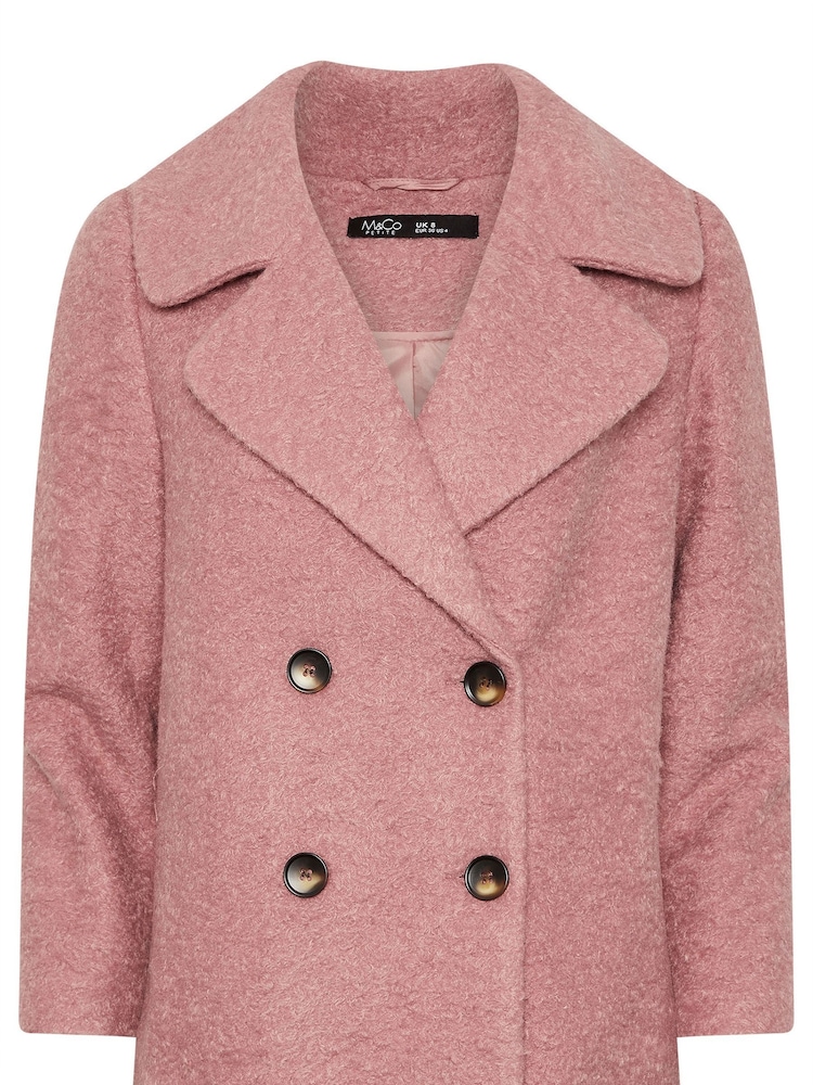M&Co Pink Petite Boucle Peacoat - Image 5 of 5