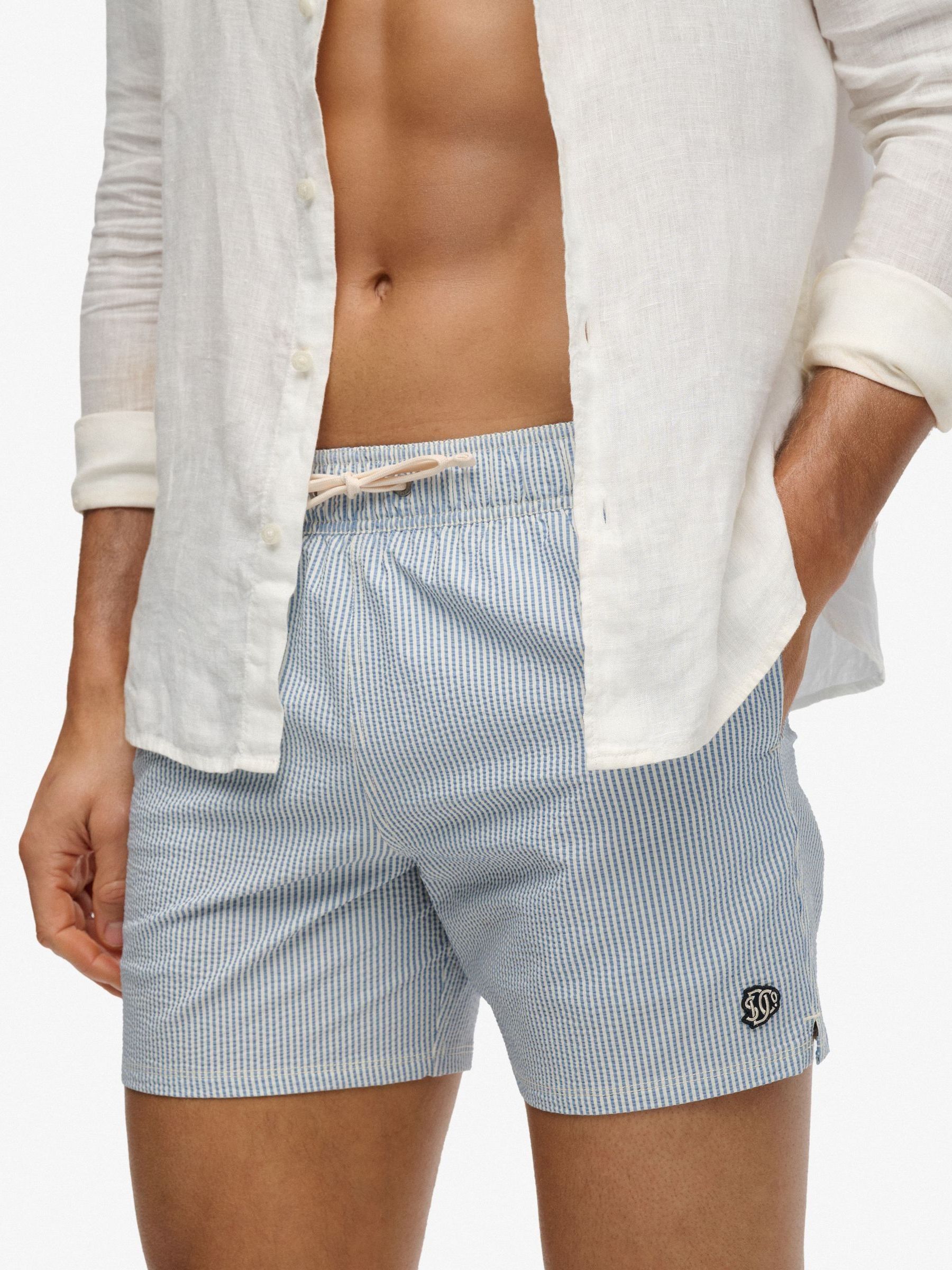 Superdry Unisex Seer Sucker 15 Swim Short Swim Briefs - Image 3