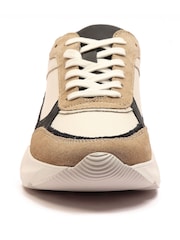 Off The Hook White Roxy Casual Lace-Up Leather Trainers - Image 4 of 6