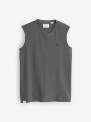 Superdry Grey Classic Cotton Linen Tank - Image 1 of 1