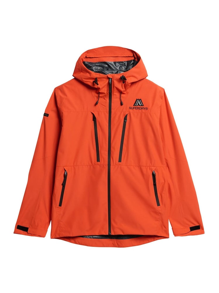 Superdry Orange Waterproof Jacket - Image 7 of 7