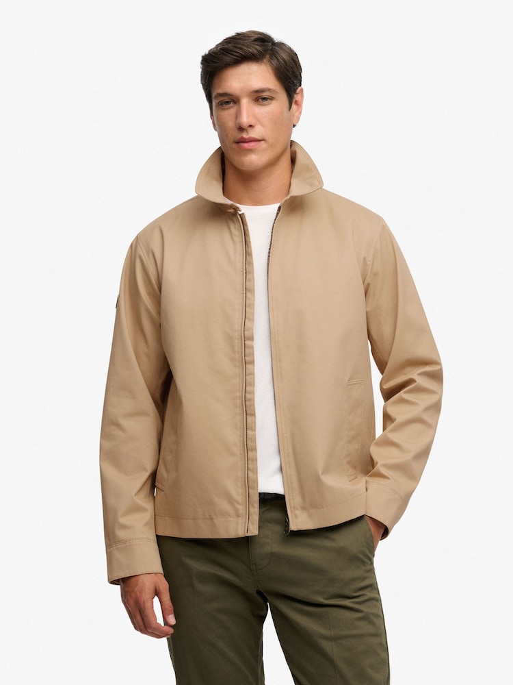 Superdry Natural Collared Harrington Jacket - Image 1 of 8 Superdry Natural Collared Harrington Jacket - Image 1 of 8