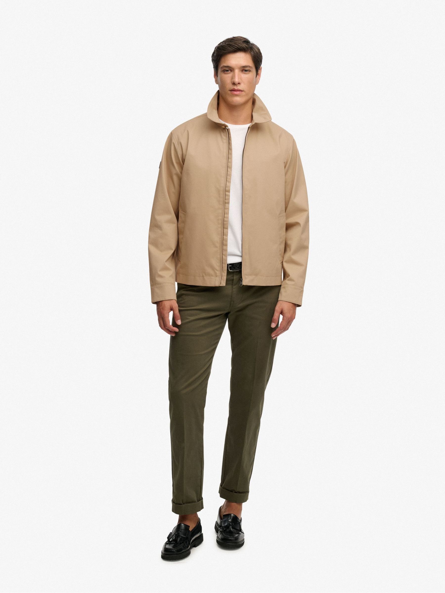 Buy Superdry Brown Collared Harrington Jacket from Next USA