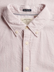 Rosa - Superdry Classic Seersucker Short Sleeve Shirt - Imagen 7 de 7