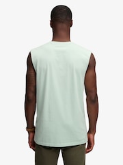 Superdry Green Cotton Essential Logo Tank Top - Image 2 of 6