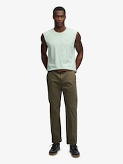 Superdry Green Cotton Essential Logo Tank Top - Image 3 of 6