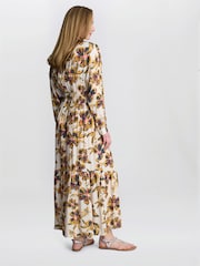 Gina Bacconi Natural Rosalee Belted Dress - Imagen 2 de 5