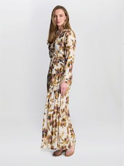 Gina Bacconi Natural Rosalee Belted Dress - Imagen 3 de 5