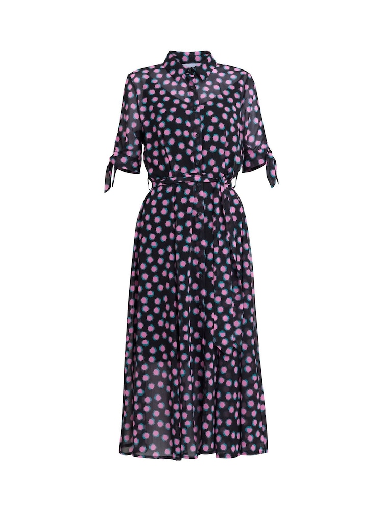 Gina Bacconi Adrienne Shirt Black Dress - Image 6 of 6 Gina Bacconi Adrienne Shirt Black Dress - Image 6 of 6