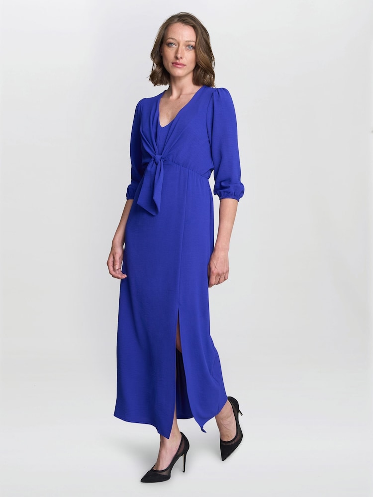 Gina Bacconi Blue Dionne Maxi Dress - Image 1 of 5 Gina Bacconi Blue Dionne Maxi Dress - Image 1 of 5