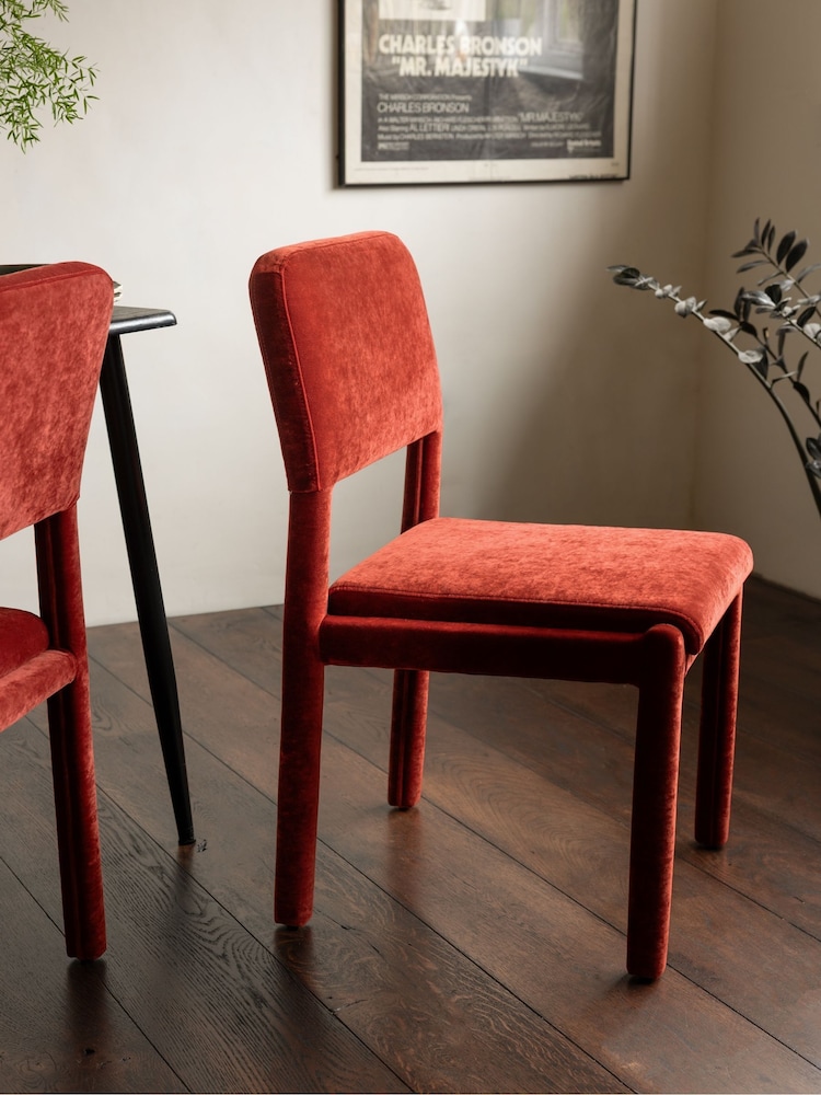 Rockett St George Red Starlet Dining Chair - Image 2 of 5