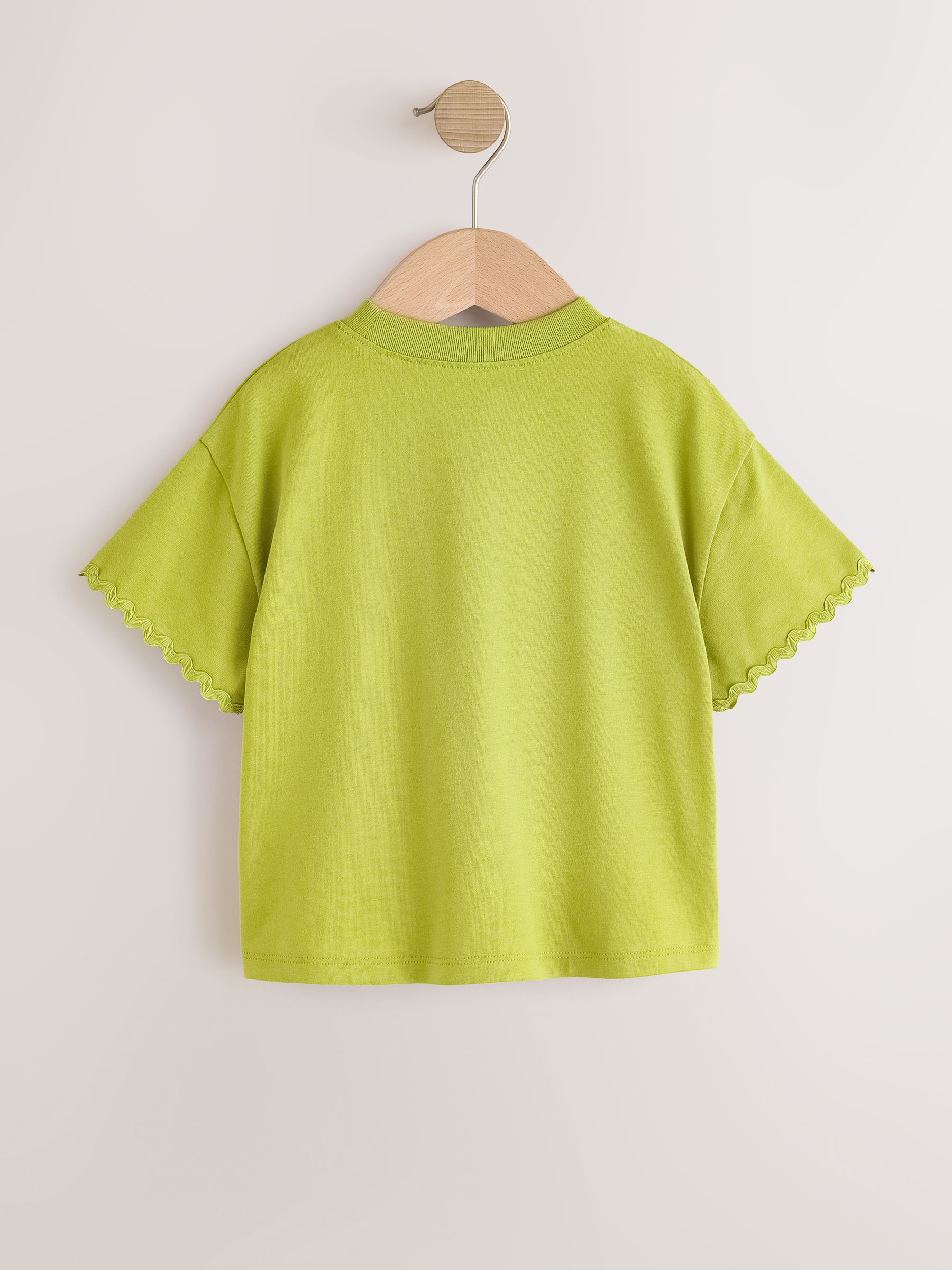 Buy Green Short Sleeve Ric Rac Trim T-Shirt (3mths-7yrs) from Next USA