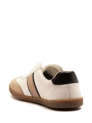 Off The Hook White Arter Leather Low Top Lace-Up Trainer Shoes - Image 3 of 6