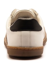 Off The Hook White Arter Leather Low Top Lace-Up Trainer Shoes - Image 5 of 6