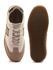 Off The Hook White Arter Leather Low Top Lace-Up Trainer Shoes - Image 6 of 6