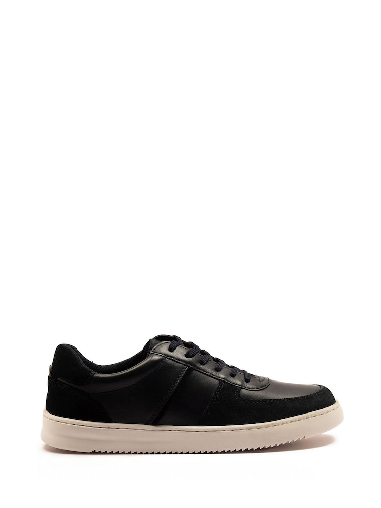 Off The Hook Blue Doods Suede Leather Trainers Lace-Up Shoes - Image 2 of 6