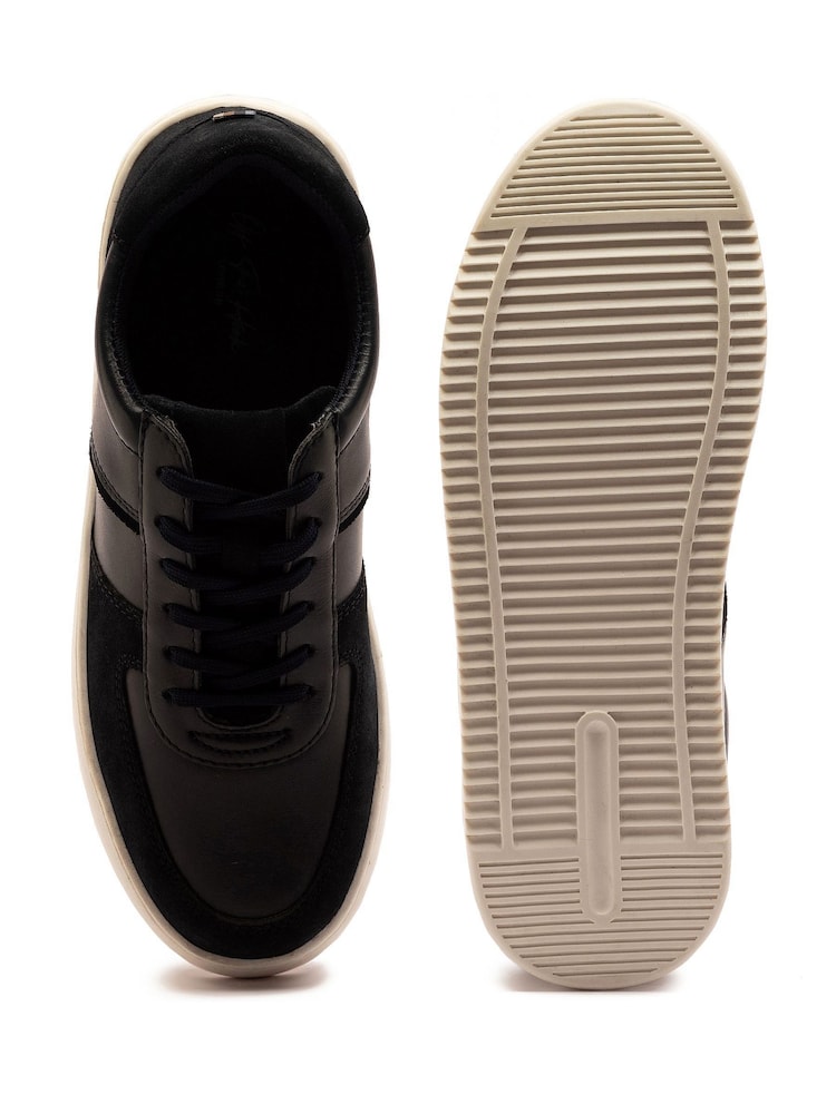 Off The Hook Blue Doods Suede Leather Trainers Lace-Up Shoes - Image 6 of 6