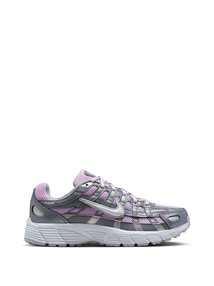 Nike Silver/Pink P6000 Trainers - Image 1 of 11 Nike Silver/Pink P6000 Trainers - Image 1 of 11