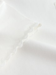 Ecru alb - Tricou cu mânecă scurtă cu tiv Ric Rac (3luni-7ani) - Imaginea 6 din 6