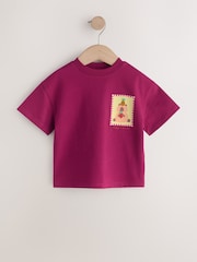 Burgundy Capybara Short Sleeve T-Shirt (3mths-7yrs) - Image 1 of 4