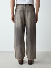 Grey Baggy Fit Authentic Washed Jeans - Image 3 of 6