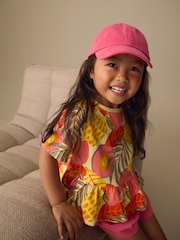 Pink Flowers Short Sleeve Top and Shorts Set (3mths-7yrs) - Image 3 of 8