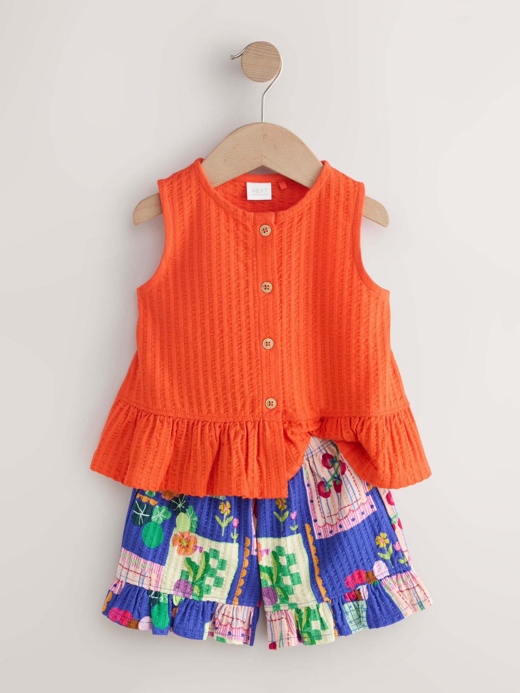 Buy Red Peplum Vest and Shorts Set (3mths-7yrs) from the Next UK