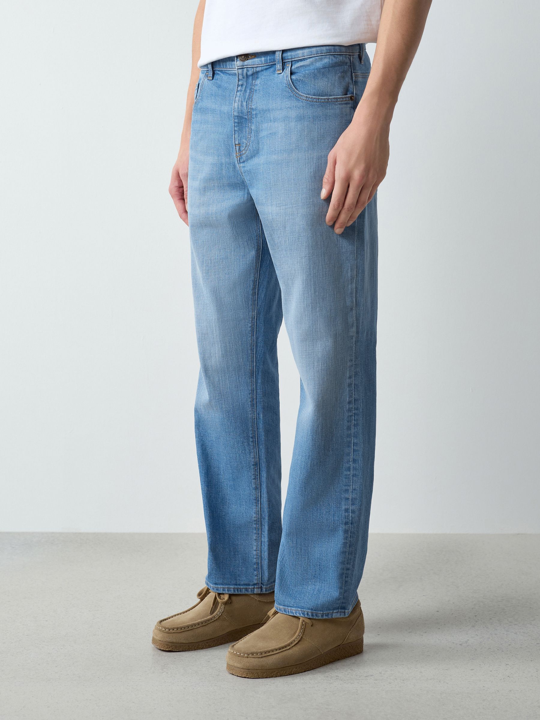 Buy Light Blue Crosshatch Slim Fit Classic Stretch Jeans from Next USA