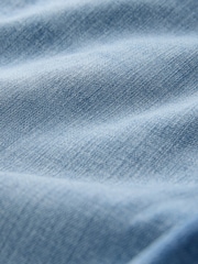 Light Blue Crosshatch Slim Fit Straight Fit Classic Stretch Jeans - Image 10 of 10