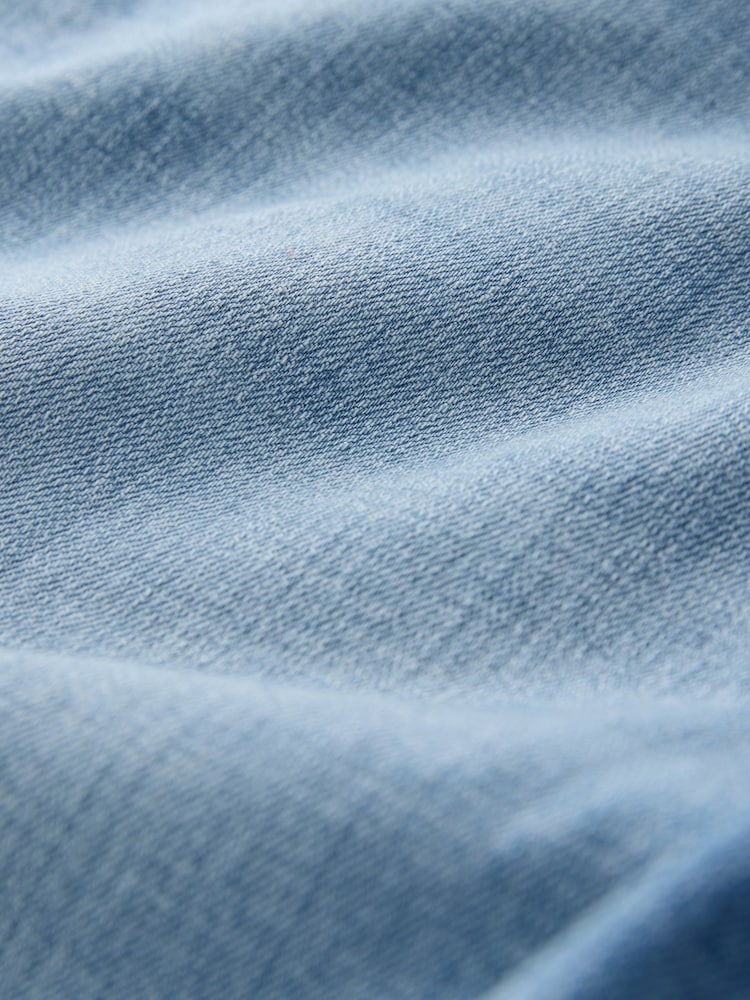 Light Blue Crosshatch Slim Fit Straight Fit Classic Stretch Jeans - Image 10 of 10