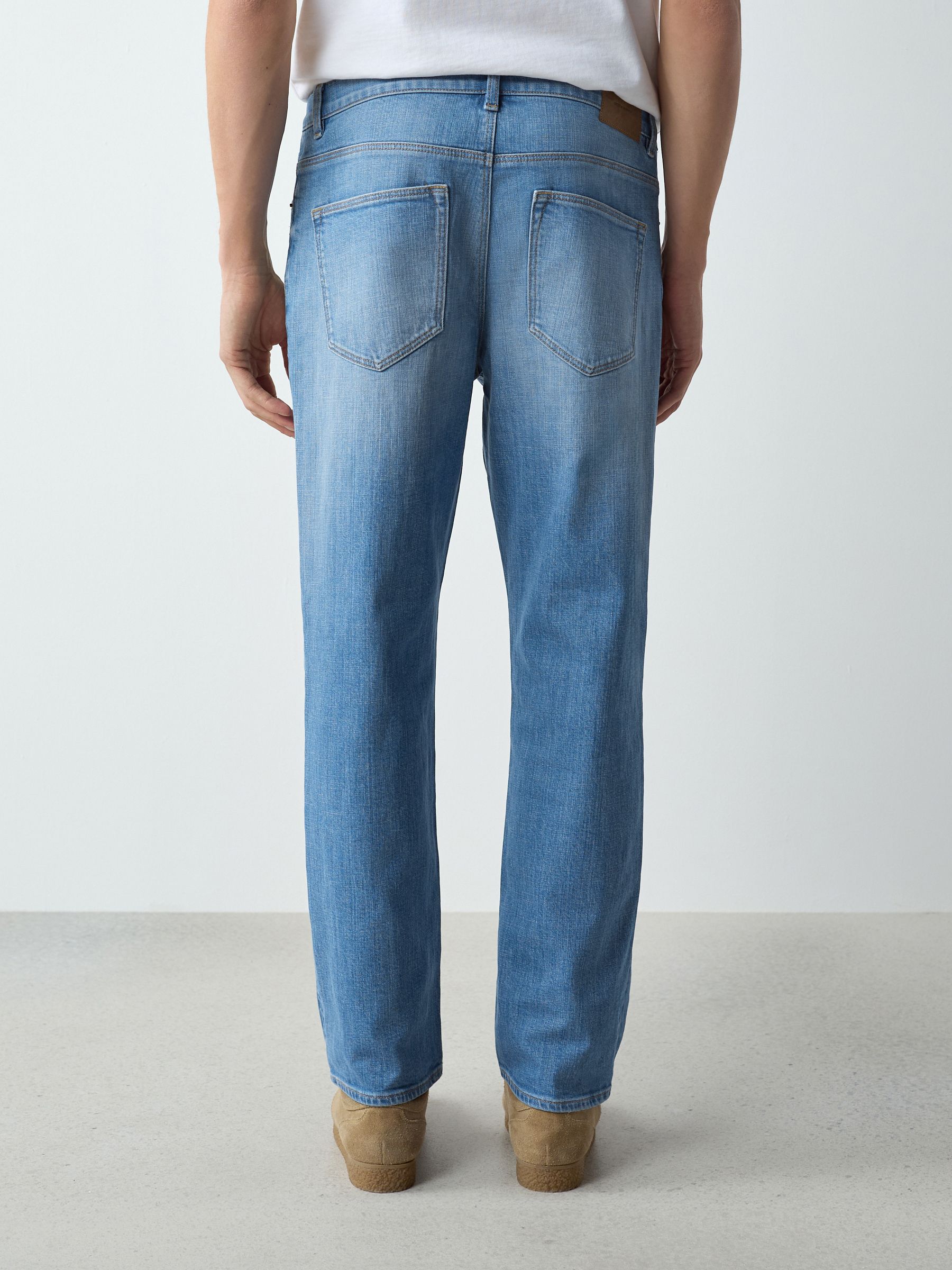 【anuans】Slim straight denim LIGHT BLUE Buy Light Blue Crosshatch Slim Fit Classic Stretch Jeans from Next USA