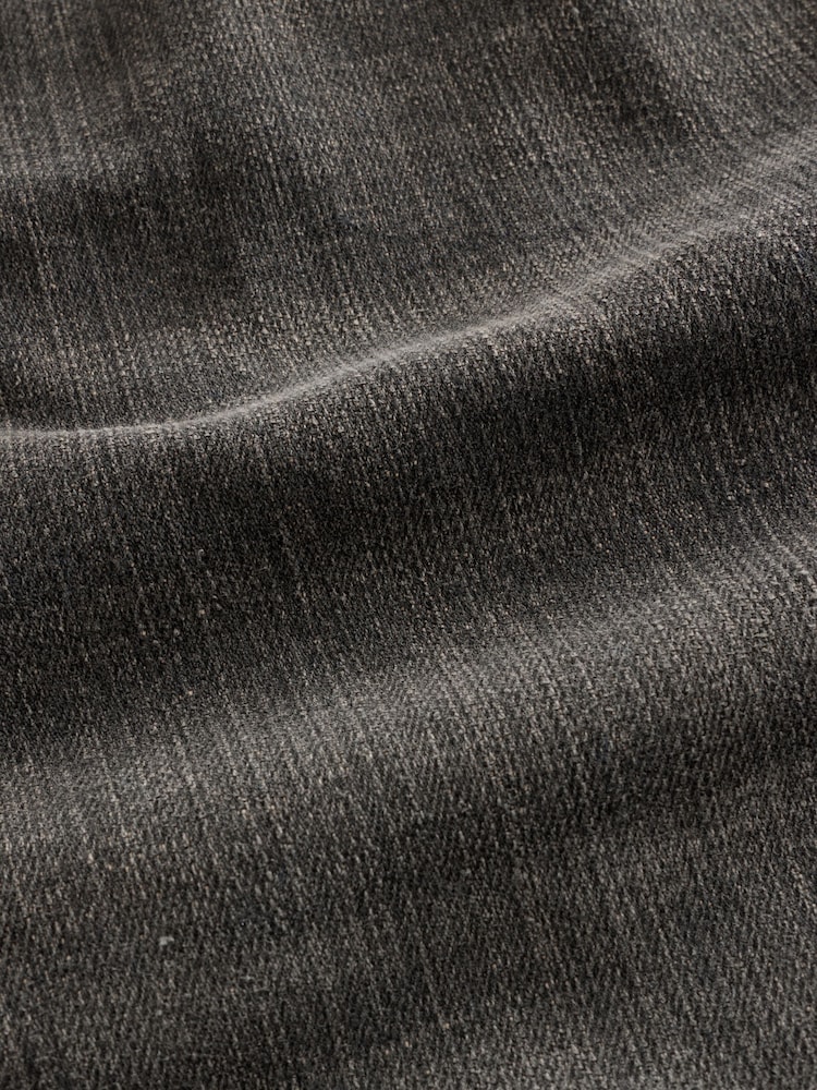 Dark Brown Crosshatch - 單人 - 緊身剪裁經典彈性牛仔褲 - 圖片 5，共 5