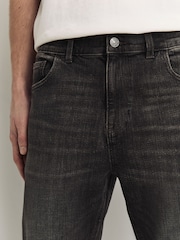 Dark Brown Crosshatch Single Skinny Fit Classic Stretch Jeans - Image 6 of 11