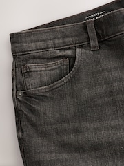 Dark Brown Crosshatch Single Skinny Fit Classic Stretch Jeans - Image 9 of 11