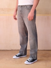 Gri - Croi drept - Denim Blugi prespălat vintage - Imaginea 1 din 11
