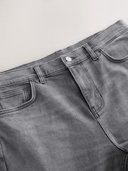 Gri - Croi drept - Denim Blugi prespălat vintage - Imaginea 10 din 11