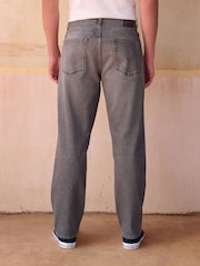 Gri - Croi drept - Denim Blugi prespălat vintage - Imaginea 3 din 11