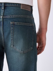 Green Tint Slim Fit Vintage Wash Denim Jeans - Image 4 of 11