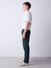 Green Tint Slim Fit Vintage Wash Denim Jeans - Image 6 of 11