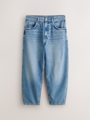 Light Blue Barrel Fit Jeans - Image 7 of 10