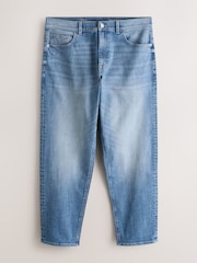 Light Blue Relaxed Tapered Fit Classic Stretch Jeans - Image 6 of 9