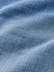 Light Blue Relaxed Tapered Fit Classic Stretch Jeans - Image 9 of 9