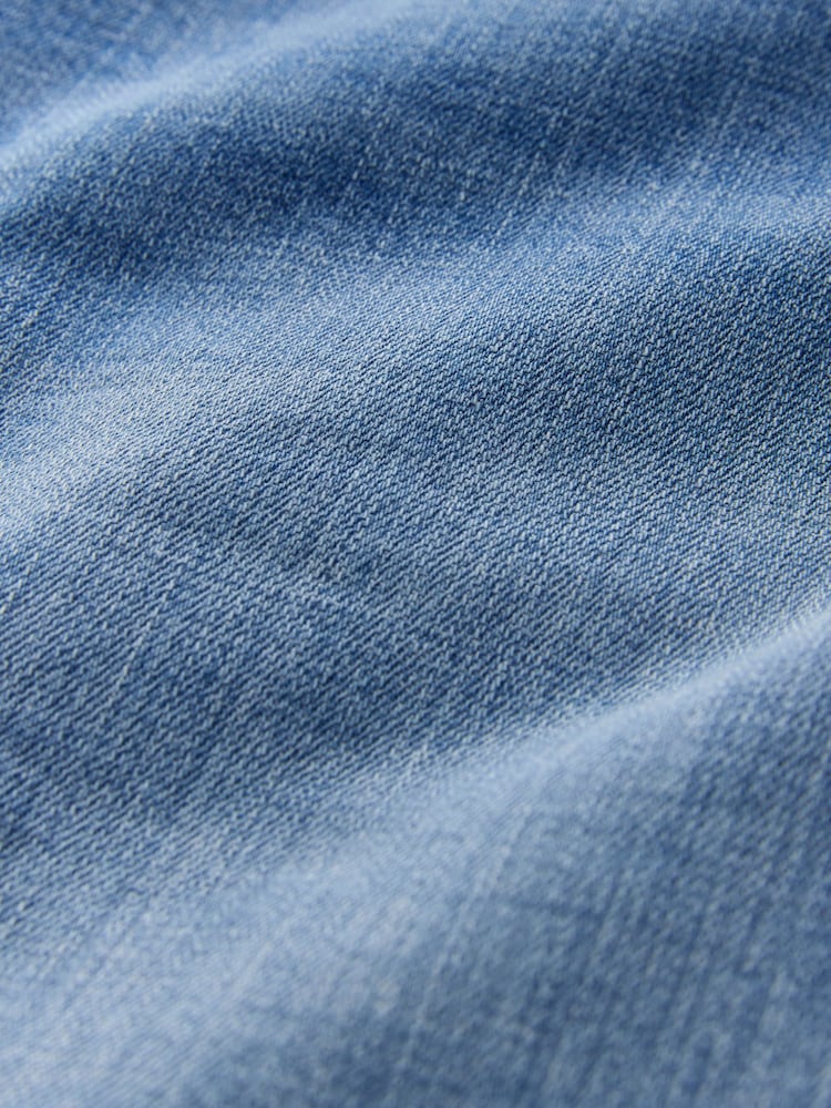 Light Blue Relaxed Tapered Fit Classic Stretch Jeans - Image 9 of 9