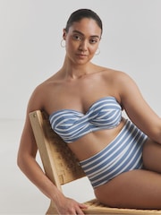 Simply Be Blue Magisculpt Fold Over Classic Bikini Briefs - Image 1 of 4