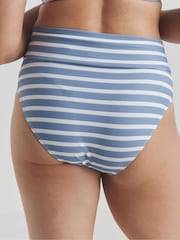 Simply Be Blue Magisculpt Fold Over Classic Bikini Briefs - Image 2 of 4