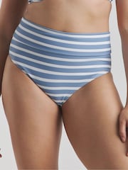 Simply Be Blue Magisculpt Fold Over Classic Bikini Briefs - Image 4 of 4
