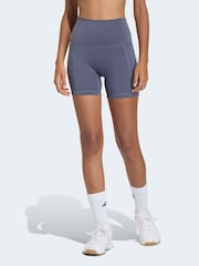 adidas Dark Grey 3 Stripe Sculpture Shorts - Image 1 of 6