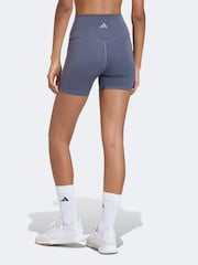 adidas Dark Grey 3 Stripe Sculpture Shorts - Image 2 of 6