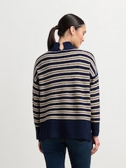 Hatley Blue Mock Neck Jumper - Image 2 of 4